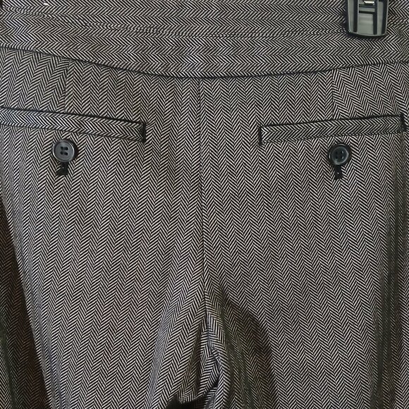 Ann Taylor Loft Petite size 0P black/gray herringbone pattern trousers - Picture 7 of 7